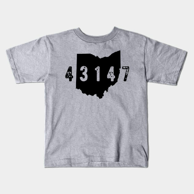 43147 Zip Code Pickerington Ohio Kids T-Shirt by OHYes